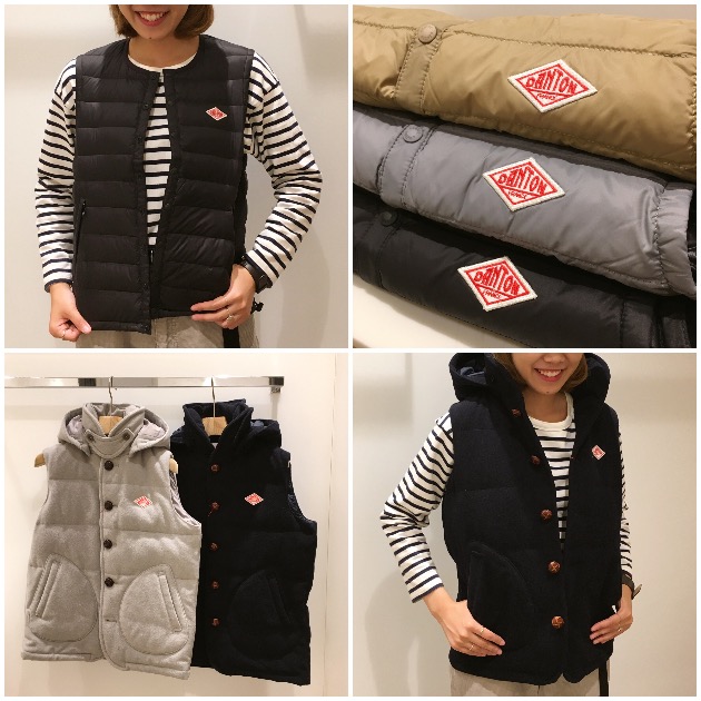 DANTON×BEAMS ダントン × ビームス ダウンベスト-