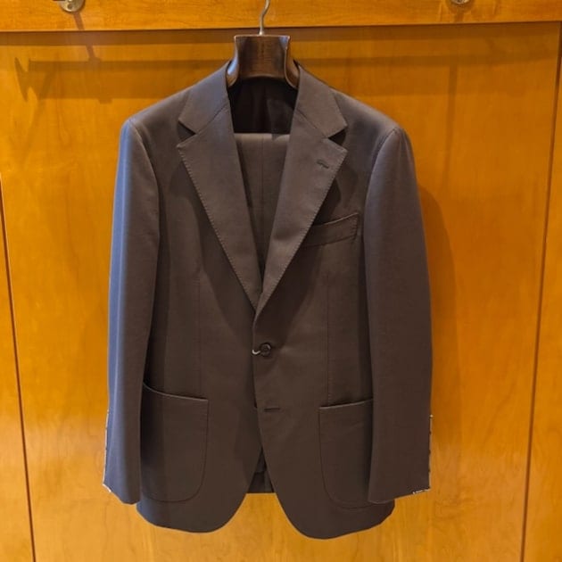 BEAMS F〉cotton wool suit brown ｜ビームスF