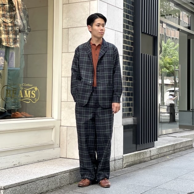 Wool polyester 4-button cuff jacket｜BEAMS PLUS（ビームス プラス
