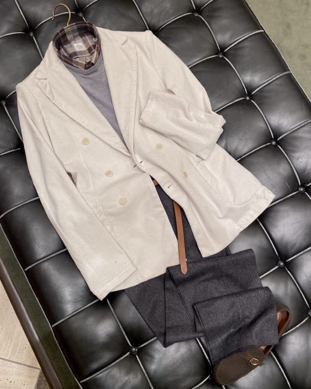 BAGUTTA〉New Arrival モダンなコーデュロイジャケット