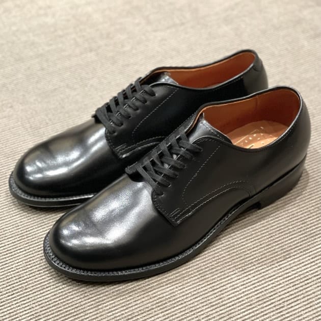 ALDEN MUNSON OXFORD CALF BLACK BEAMSPLUS-