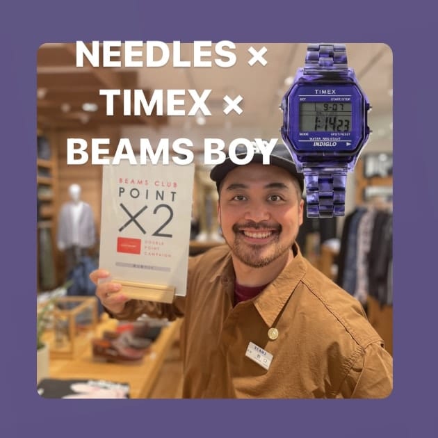 needles beams別注timex - 腕時計(デジタル)