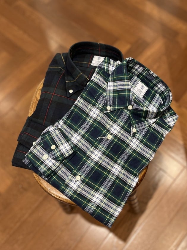 Gambert Shirt / ネル タータンチェック ボタンダウンシャツ-