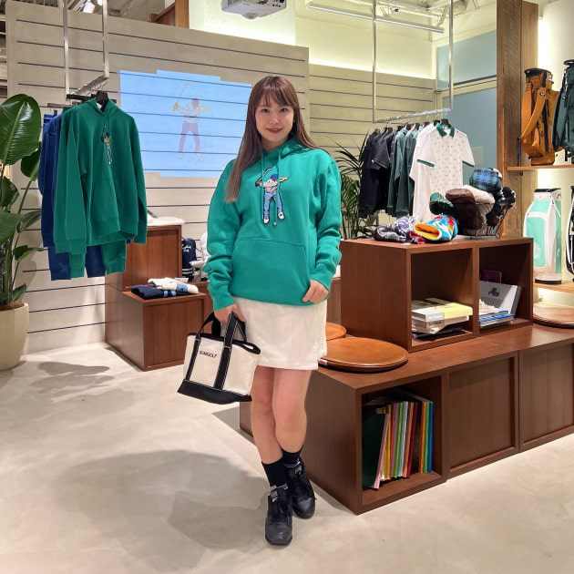 BEAMS ビームスゴルフ 2WAYジャケット グレー×ライトグリーン
