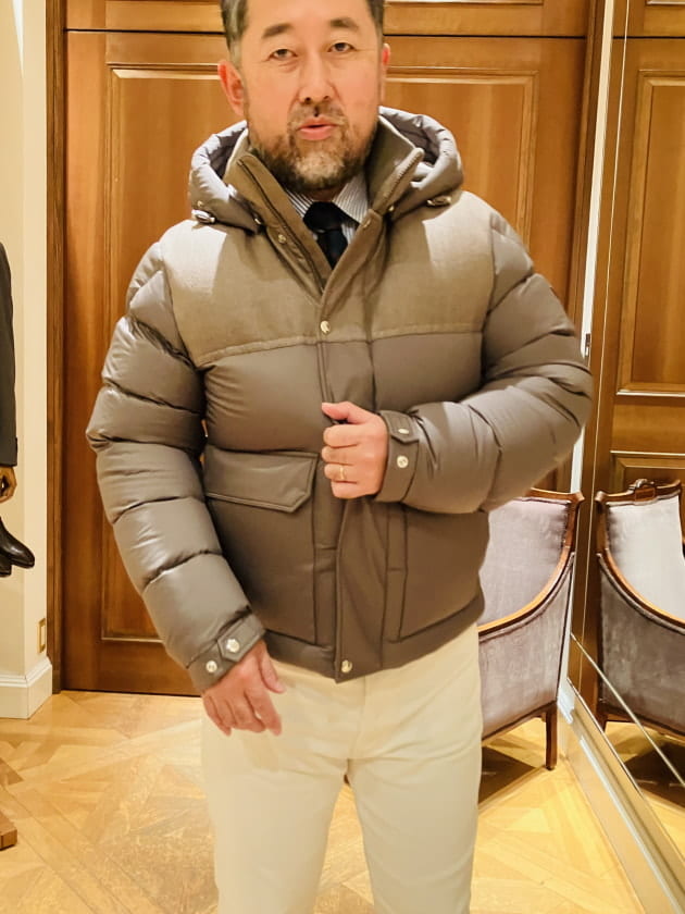 MONCLER / MUSSALA フーデット ダウンジャケットのご紹介｜ビームス