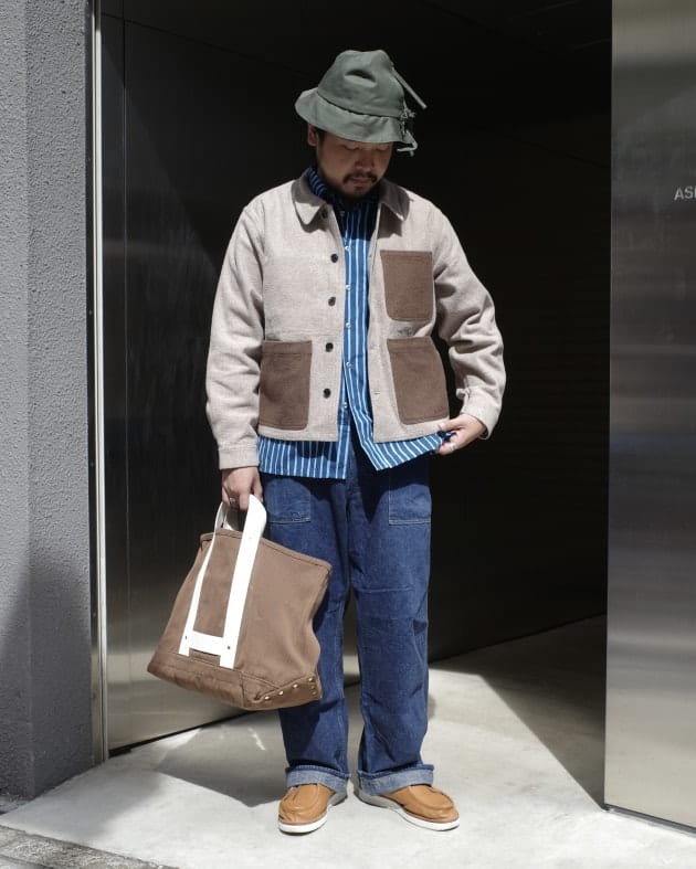 本間織布ヘリンボーン “French Court Work Jacket”｜fennica（フェニカ