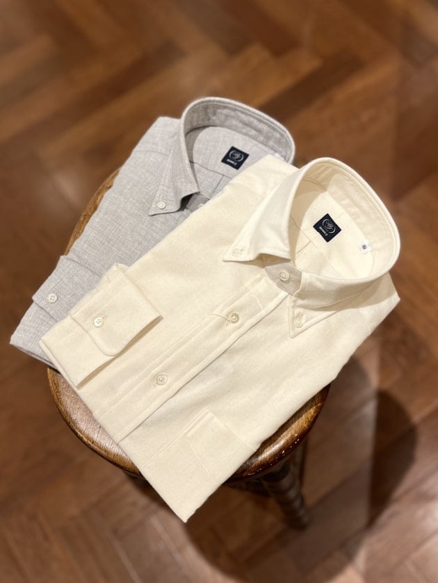 BEAMS F〉cotton wool BD shirts ｜ビームスF／インターナショナル