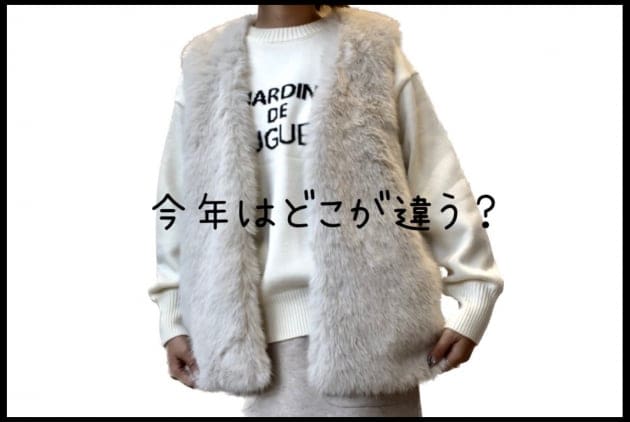 【nori】ビームス　ファーベスト　+diana スニーカー B:MING by BEAMS（ビーミング by ビームス）フェイク ファー ベスト