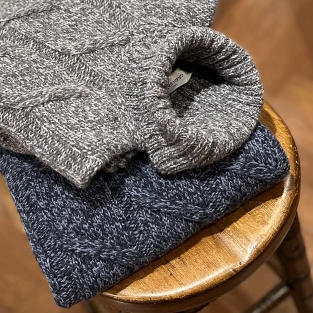 GRAN SASSO〉cable turtle neck knit｜ビームスF／インターナショナル