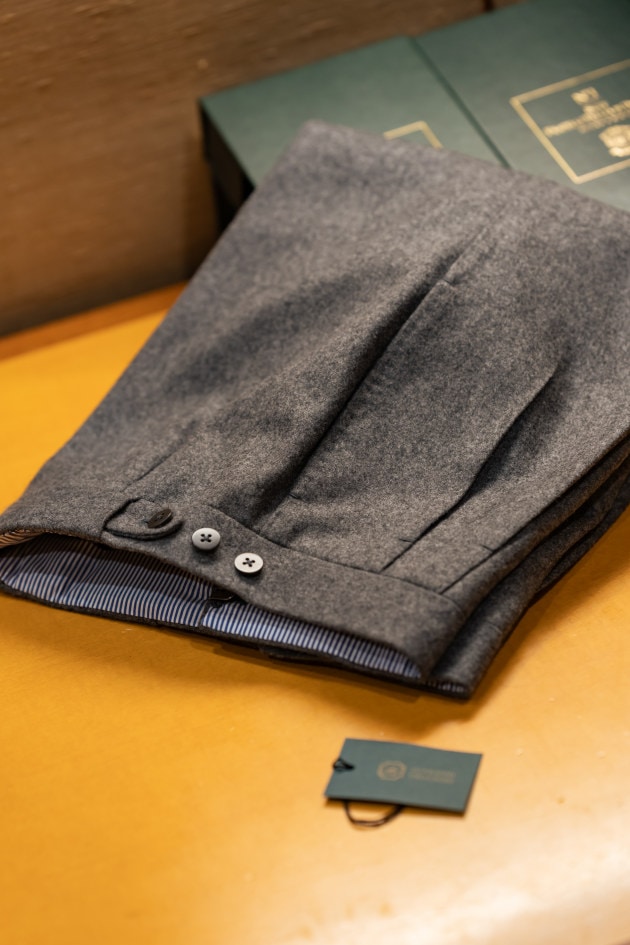 IGARASHI TROUSERS＞ハンドメイドフランネルスラックス