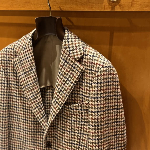 BEAMS F〉HARRIS TWEED gun club plaid jacket ｜ビームスF