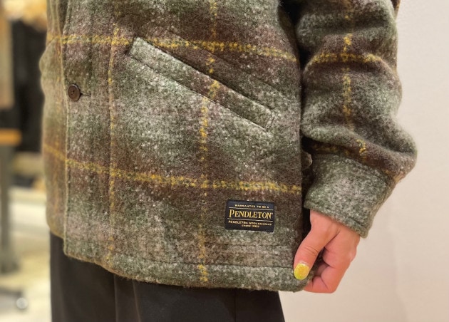 PENDLETON BEAMS別注 CPO JACKET オリーブ グリーン PENDLETON BEAMS別注 CPO JACKET オリーブ グリーン PENDLETON BEAMS
