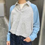 まるでスウェット？！ベロア素材のプルオーバーをご紹介！