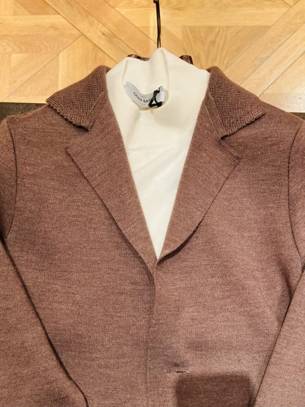 BEAMS GOLF ブラウン ニットジャケット S
