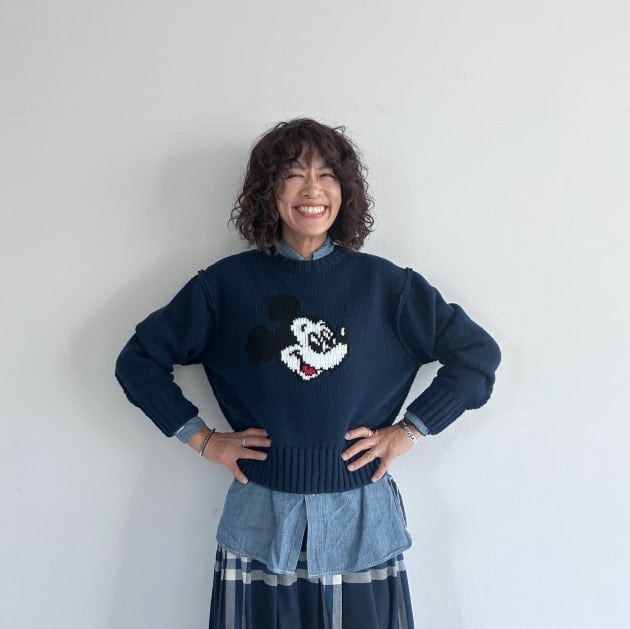 BEAMS BOY ミッキーマウス ニット ネイビー 【公式通販】