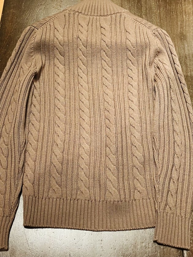 BAFY × BEAMS F / 別注 ケーブル スタンドカラー カーディガンの