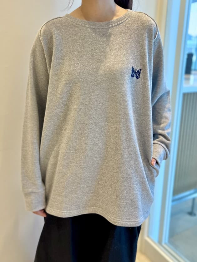 出番がくるまでの出品ですNeedles×beams boy crewneck