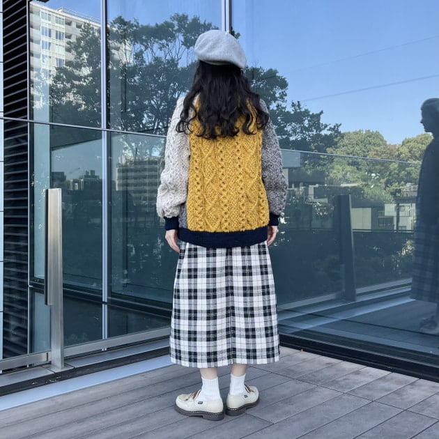 新色で登場！チェックノースリーブワンピース♡｜ビームス