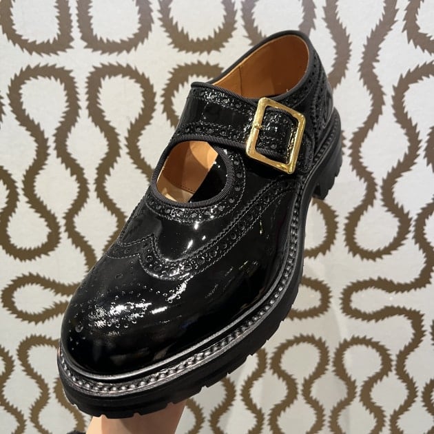 KIDS LOVE GAITE メリージェーンシューズ Comme des Garcons x Kids Love Gaite Leather Mary Jane Pumps