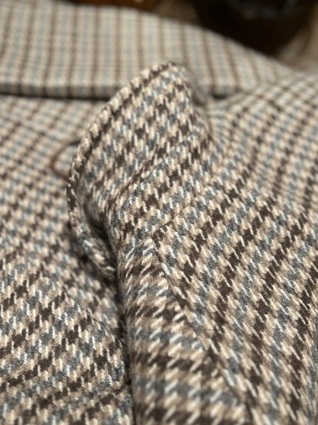 BEAMS別注 TAGLIATORE グレンチェックバルカラーコート SAM BEAMS別注 TAGLIATORE グレンチェックバルカラーコート SAM