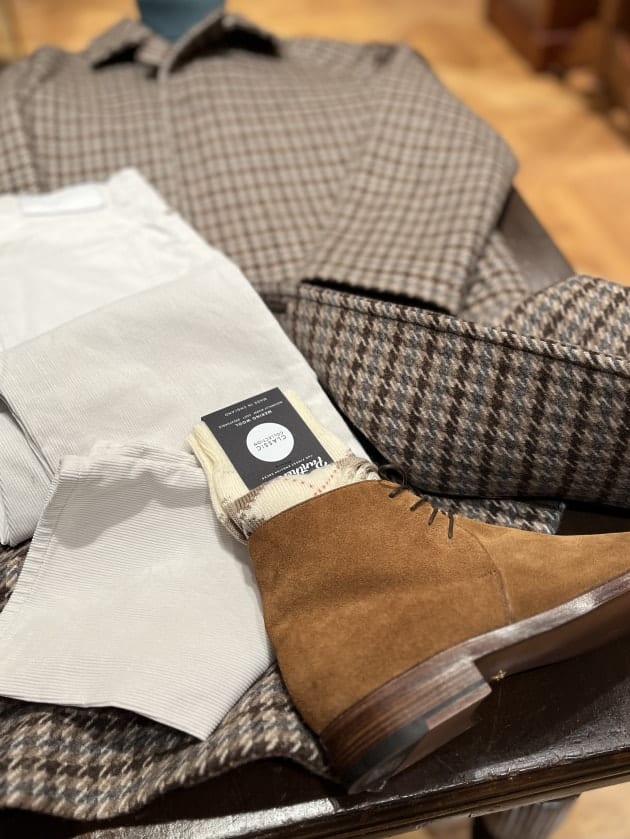 モダンなガンクラブチェック。〈TAGLIATORE〉｜ビームス ハウス 六本木