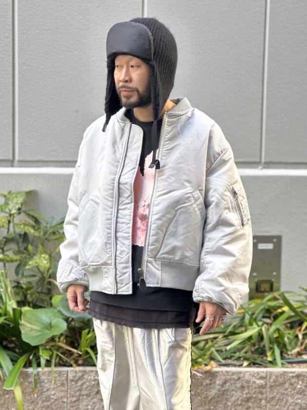 試着のみ✨ ビームス MA-1リラックスフィット フライトジャケット シルバー オバんです。“ アウター ” vol.72｜ビームス 神戸｜BEAMS