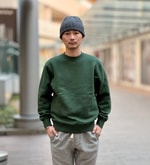 吊り編みに引けを取らないSWEAT生地