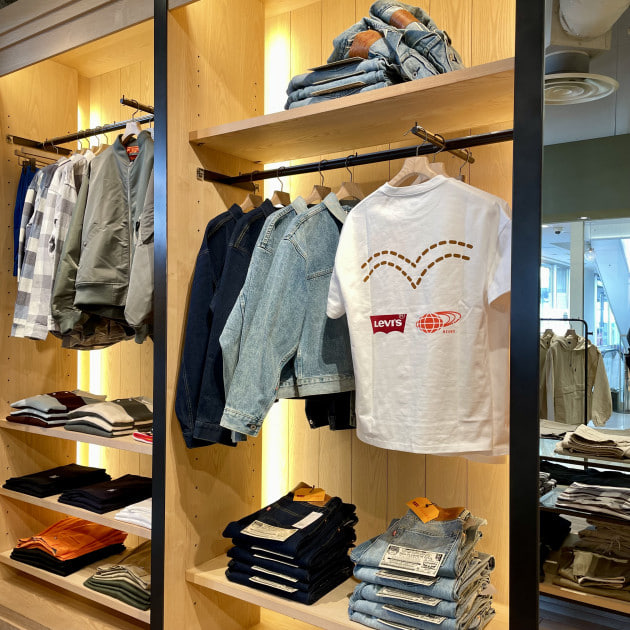 Levi's®️〉×〈BEAMS〉 172センチ標準体型が着用するサイズ早見表