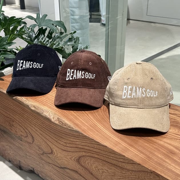 人気満点 ビームスゴルフ☆BEAMS GOLF×NEW ERA☆ワンサイズ☆ネイビー 