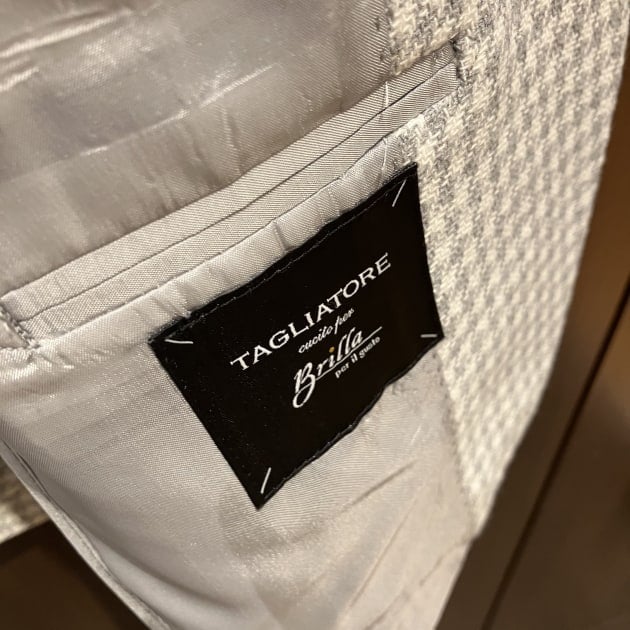 ＜TAGLIATORE＞グレーハウンドトゥースジャケット
