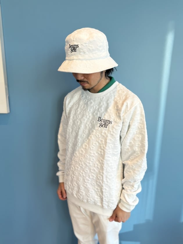 BEAMSゴルフ UVカット/伸縮性】ORANGE LABEL / USロゴ ショルダージップ