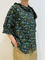 【予約】新型！甘すぎないリバティフリルシャツ♡