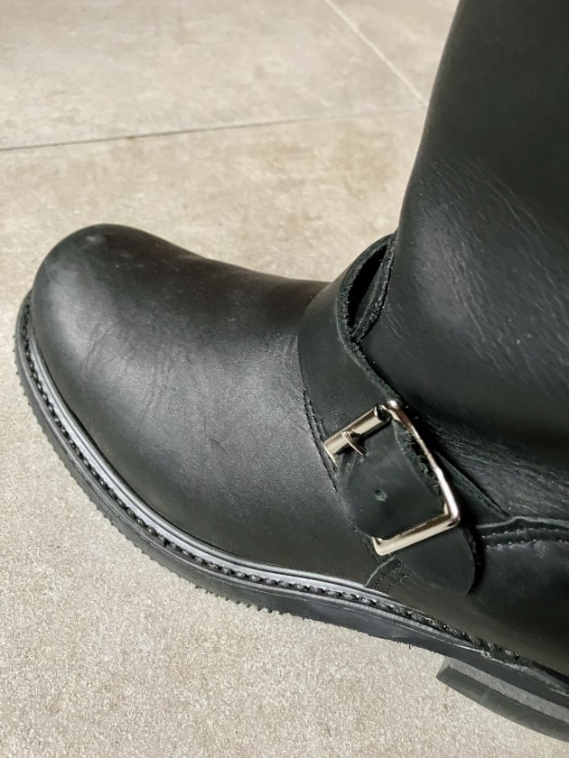 新品 BEAMS エンジニアブーツ 42 レザー BLACK ブラック レザー