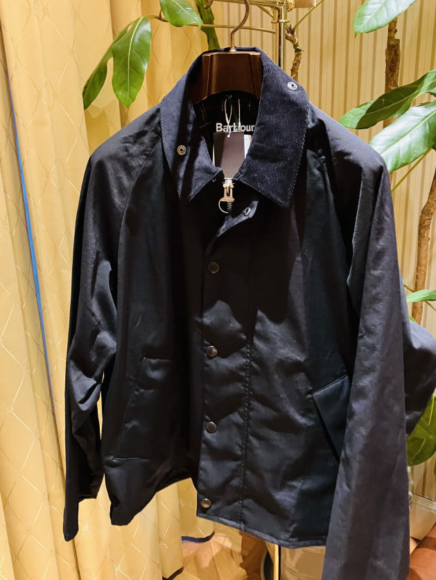 Barbour × BEAMS F / 別注 TRANSPORT JACKET ミックスファブリック