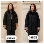 Barbour BEDALE (バブアー ビデイル)モデル別注のサイズの着比べ