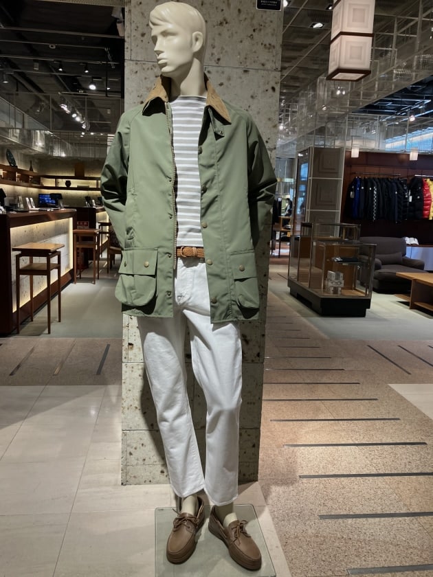 希少)beamF別注barbour ソラーロ 玉虫色 クラシックフィット