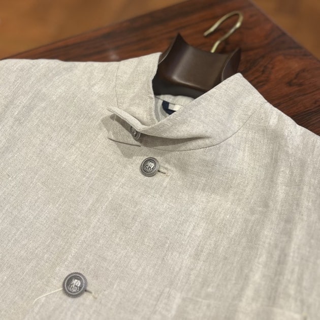 【極美品】最終価格!! Beams F別注 Chato Lufsen Chato Lufsen〉linen jacket ｜ビームスF／インターナショナル