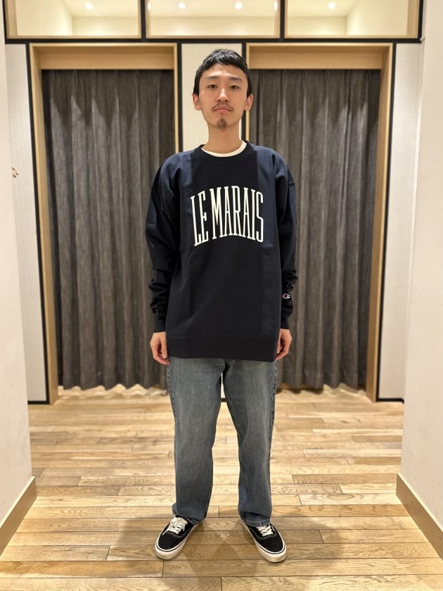 大人気〈Champion〉別注のロンTをサイズ比較！！｜ビームス 千葉