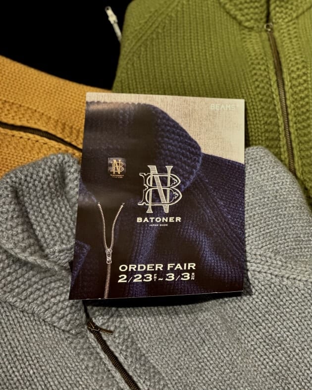 BATONER〉 CASHMERE COWICHAN SWEATER ORDER FAIR｜ビームス