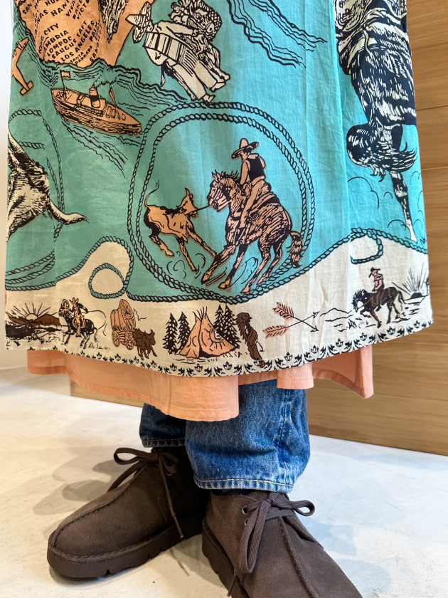 【ノッキー】BEAMS BOY BINDU /ウエスタンスカート BEAMS BOY（ビームス ボーイ）【別注】BINDU / ウエスタン