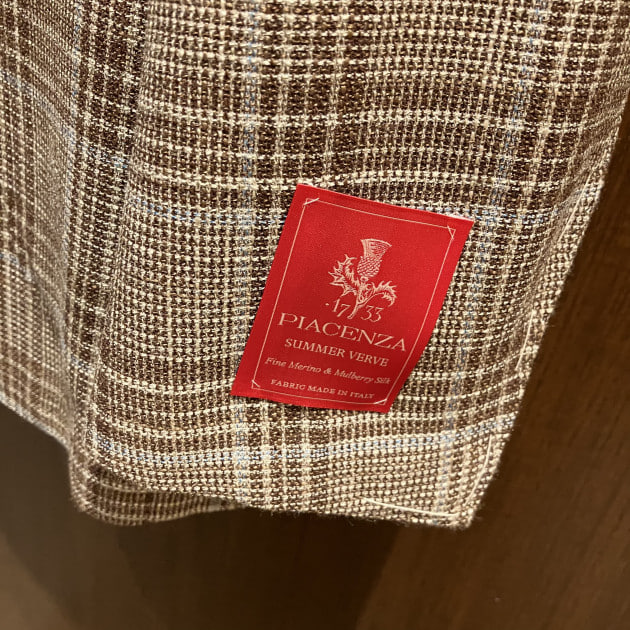 【BROWN/5】Brilla per il gusto / PIACENZA ウールシルク ブロックチェック ジャケット Brilla per il gusto（ブリッラ ペル イル グスト）PIACENZA ウール