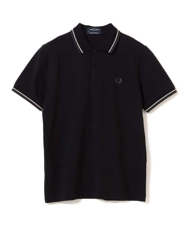 フレッドペリー ティップライン ボタンスルーリブポロシャツ 夏