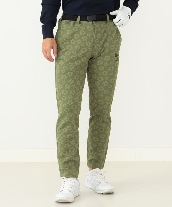 Beams Golf フラワーパターンパンツ XL 日本製