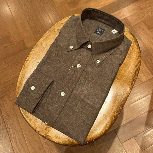 BEAMS F〉cotton linen BD shirt ｜ビームスF／インターナショナル