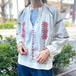 暖かい季節は、、〈trepied〉刺繍ブラウスで軽やかに♡