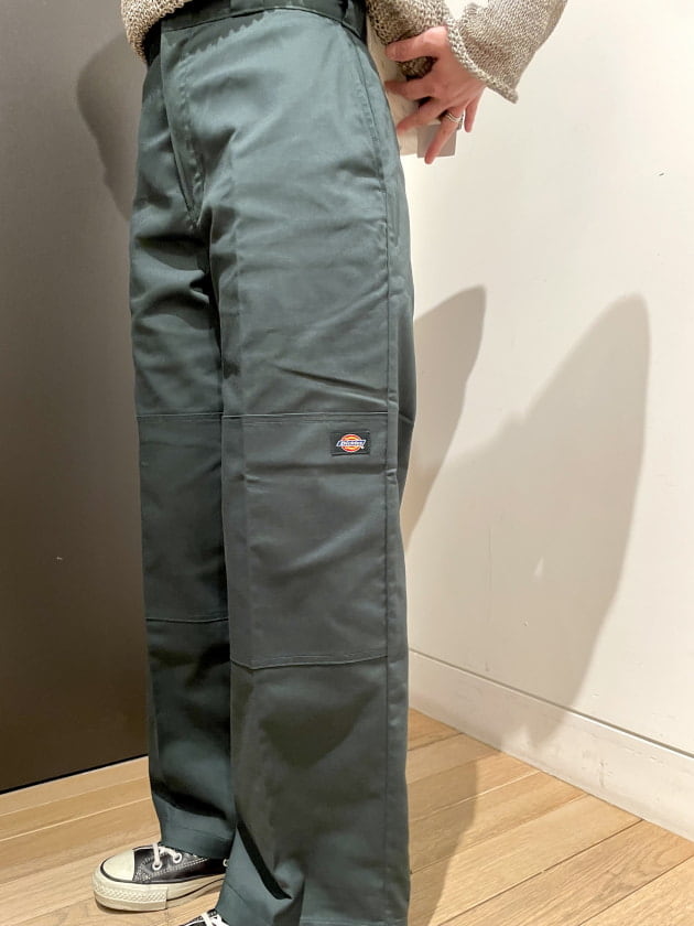 サイズ比較！＜Dickies＞×＜BEAMS BOY＞ダブルニーパンツ