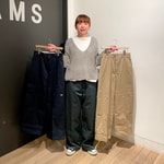 サイズ比較！＜Dickies＞×＜BEAMS BOY＞ダブルニーパンツ