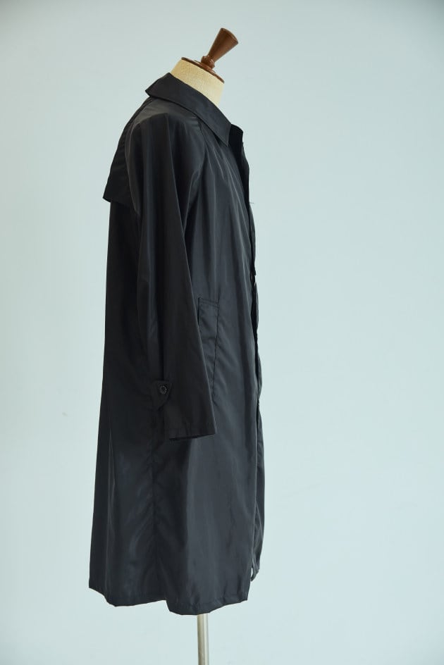 beamsf/ナイロンコート/ブラック/50サイズ/ステンカラーコート/美品 BEAMS F〉FRENCH COAT｜ビームスF／インターナショナルギャラリー