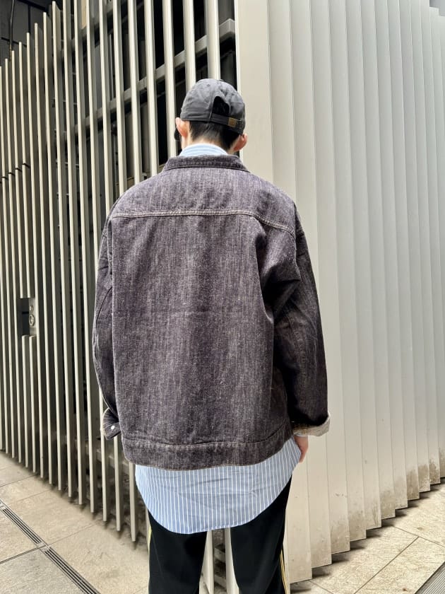1980年代ビンテージ ダークブルーデニムジャケット LABEL 不可解