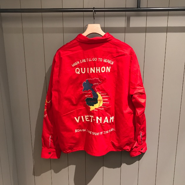 むー (非売品) 横浜キャノンイーグルス 赤い中綿入りスタジャン TAILOR TOYO｜ビームス 町田｜BEAMS